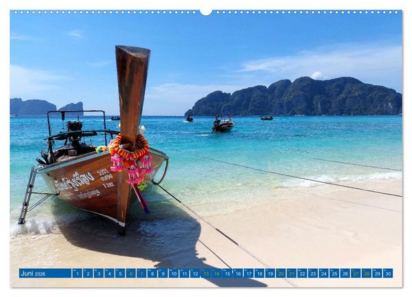 Produktbild: Phi Phi Island &ndash; Thailands traumhaftes Paradies (hochwertiger Premium Wandkalender 2026 DIN A2 quer), Kunstdruck in Hochglanz