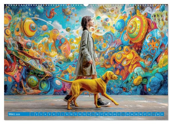 Produktbild: Bunte Stadt - Einzigartige Bewohner (Wandkalender 2026 DIN A2 quer), CALVENDO Monatskalender