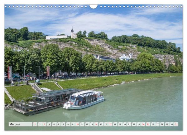 Produktbild: Charmantes Stadtherz SALZBURG (Wandkalender 2026 DIN A3 quer), CALVENDO Monatskalender