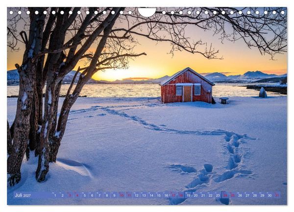 Produktbild: Troms&oslash; in der Polarnacht (Wandkalender 2027 DIN A4 quer), CALVENDO Monatskalender
