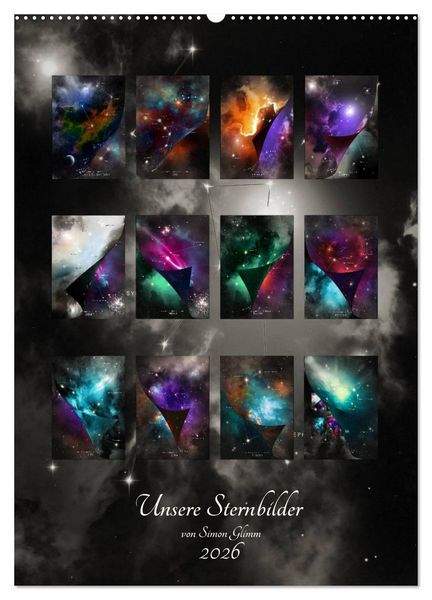 Produktbild: Unsere Sternbilder (Wandkalender 2026 DIN A2 hoch), CALVENDO Monatskalender