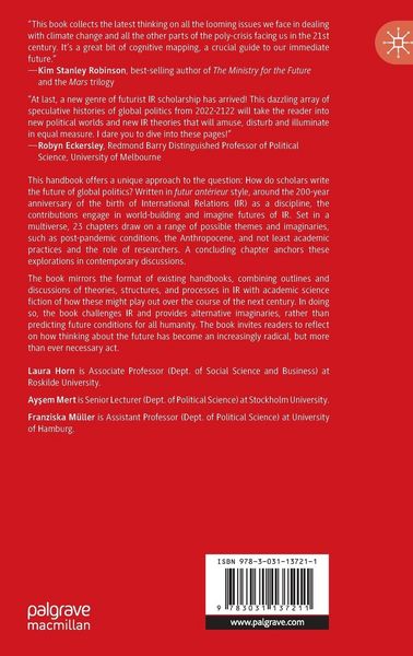 Produktbild: The Palgrave Handbook of Global Politics in the 22nd Century