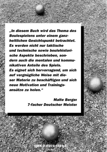 Produktbild: Die Kunst des Boulens - P&eacute;tanque holistisch