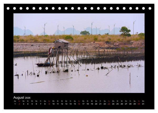 Produktbild: Unterwegs in Vietnam (Tischkalender 2026 DIN A5 quer), CALVENDO Monatskalender