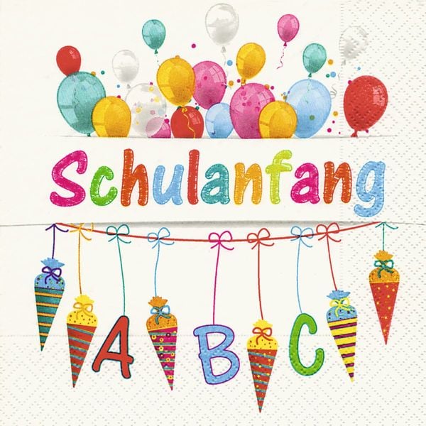 Produktbild: Idena Servietten 33x33cm Schule