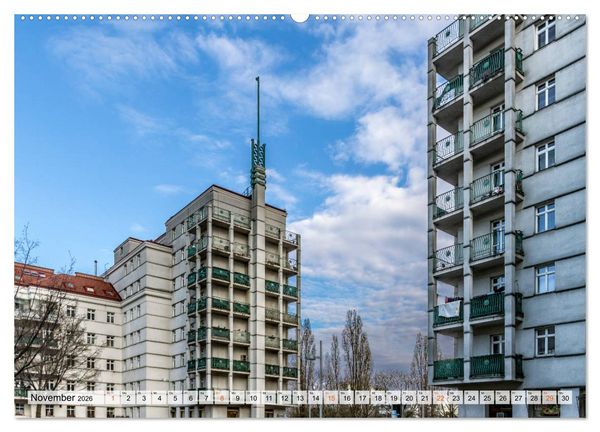 Produktbild: Baukunst des Roten Wien (hochwertiger Premium Wandkalender 2026 DIN A2 quer), Kunstdruck in Hochglanz