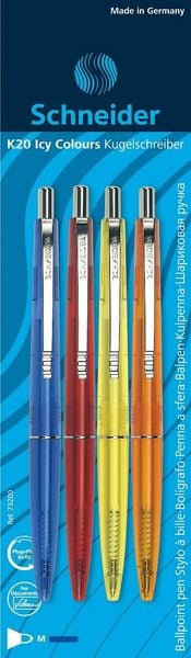 Produktbild: Schneider Kugelschreiber K 20 Icy Colours M, 4er Set