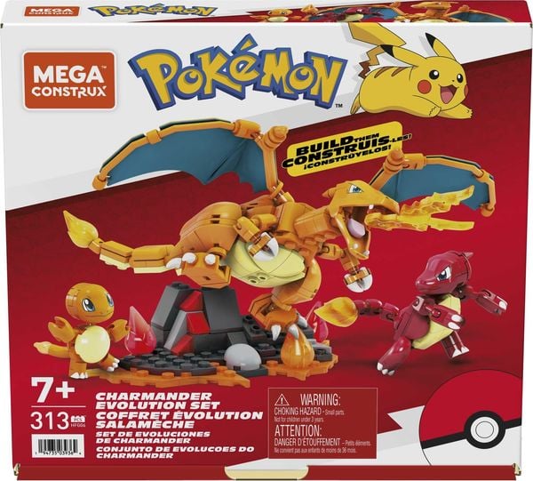 Mega Construx - Pokémon Glumanda Evolution Set