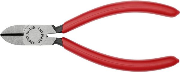 Produktbild: Knipex 70 01 125 Werkstatt Seitenschneider mit Facette 125mm