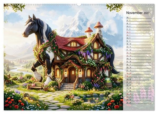 Produktbild: Tierische Fassaden (hochwertiger Premium Wandkalender 2027 DIN A2 quer), Kunstdruck in Hochglanz