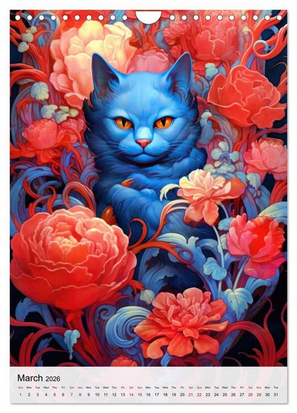 Produktbild: Feline Zen (Wall Calendar 2026 DIN A4 portrait), CALVENDO 12 Month Wall Calendar