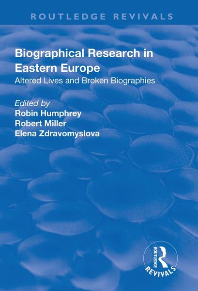 Produktbild: Biographical Research in Eastern Europe
