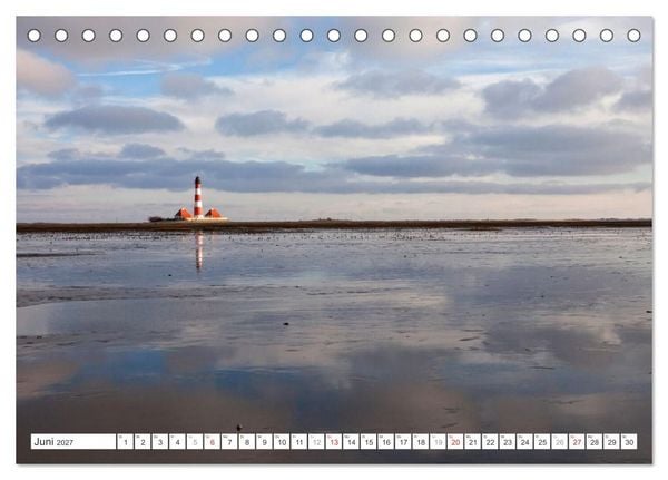 Produktbild: Meerblick - die Nordsee (Tischkalender 2027 DIN A5 quer), CALVENDO Monatskalender