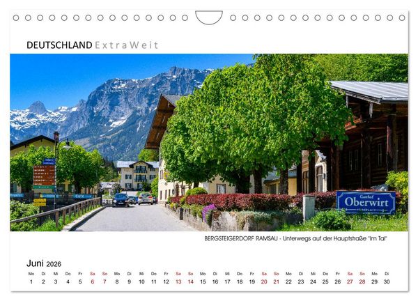 Produktbild: Bergsteigerdorf RAMSAU - Juwel im Berchtesgadener Land (Wandkalender 2026 DIN A4 quer), CALVENDO Monatskalender