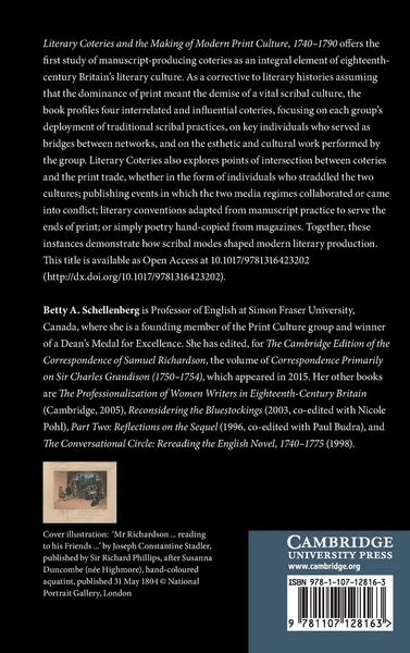 Produktbild: Literary Coteries and the Making of Modern Print Culture