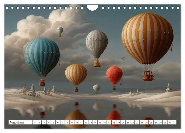 Produktbild: Himmelsmagie in Ballonfarben (Wandkalender 2026 DIN A4 quer), CALVENDO Monatskalender