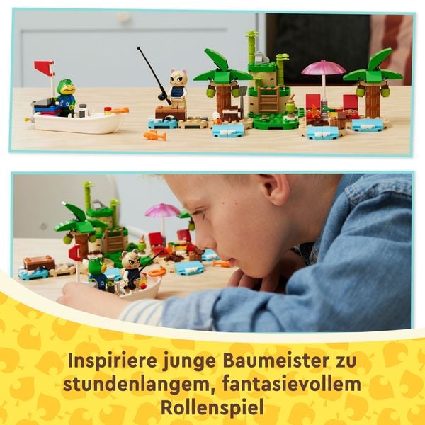 Produktbild: LEGO Animal Crossing 77048 Käptens Insel-Bootstour Spielzeug mit Huschke