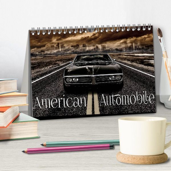 Produktbild: American Automobile (Tischkalender 2026 DIN A5 quer), CALVENDO Monatskalender