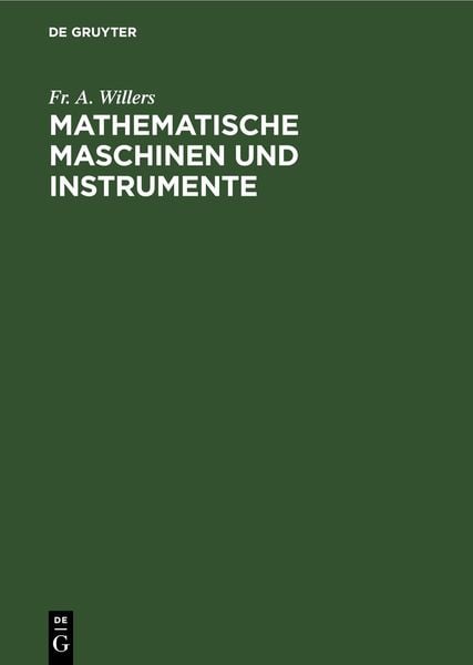 Produktbild: Mathematische Maschinen und Instrumente