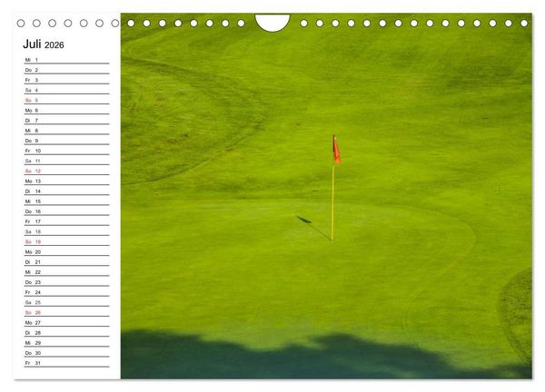 Produktbild: Abenteuer Golfspielen. Impressionen (Wandkalender 2026 DIN A4 quer), CALVENDO Monatskalender