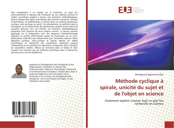 Produktbild: M&eacute;thode cyclique &agrave; spirale, unicit&eacute; du sujet et de l'objet en science