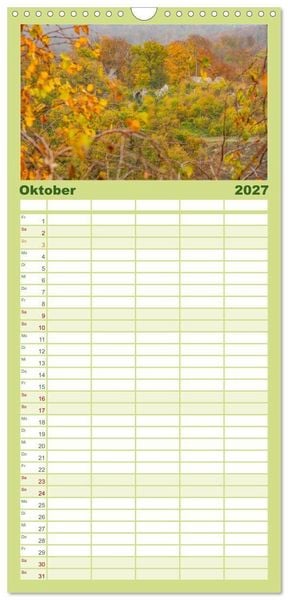 Produktbild: Familienplaner 2027 - Der Harz - eine geheimnisvolle Welt mit 5 Spalten (Wandkalender, 21 x 45 cm) CALVENDO