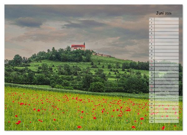 Produktbild: Rund um die Wurmlinger Kapelle (Wandkalender 2026 DIN A4 quer), CALVENDO Monatskalender