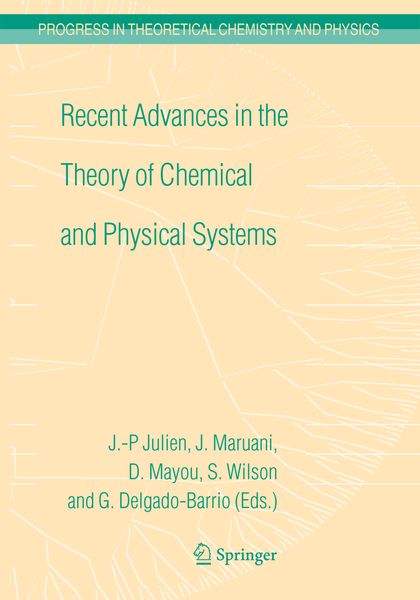 Produktbild: Recent Advances in the Theory of Chemical and Physical Systems