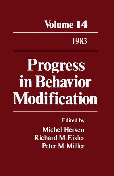 Produktbild: Progress in Behavior Modification