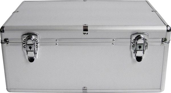 Produktbild: MediaRange CD Koffer 500 CDs/DVDs/Blu-rays Aluminium Silber 1 St. (B x H x T) 447 x 180 x 300 mm BOX77
