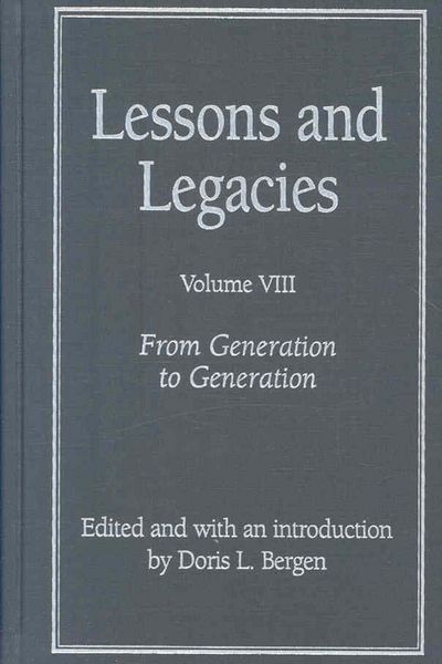 Produktbild: Lessons and Legacies v. 8; From Generation to Generation
