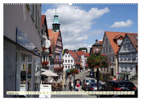 Produktbild: Unterwegs in Backnang (hochwertiger Premium Wandkalender 2026 DIN A2 quer), Kunstdruck in Hochglanz