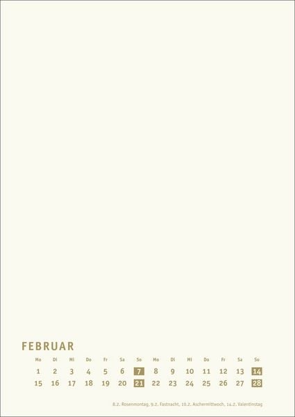 Produktbild: Premium-Bastelkalender gold A4 2027