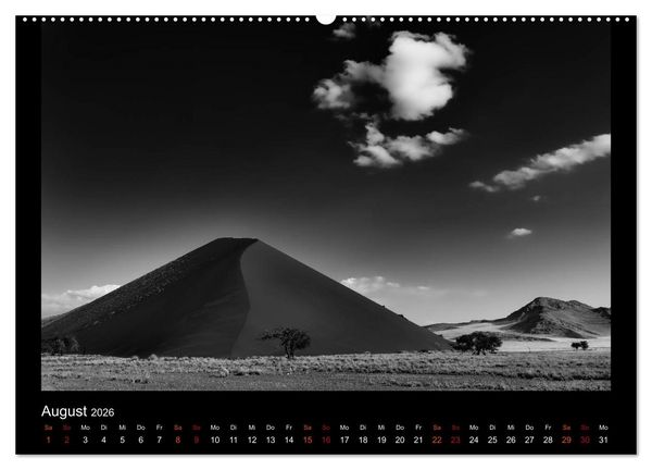 Produktbild: Soultouch - Schwarzwei&szlig; Landschaften, die die Seele ber&uuml;hren (hochwertiger Premium Wandkalender 2026 DIN A2 quer), Kunstdruck in Hochglanz