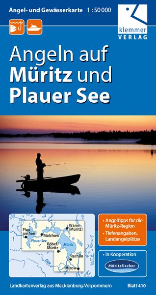 Produktbild: Angel- und Gew&auml;sserkarte M&uuml;ritz und Plauer See