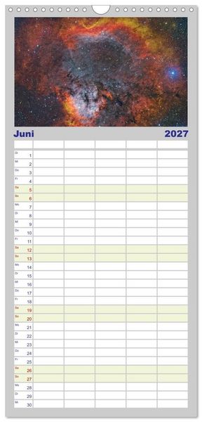 Produktbild: Familienplaner 2027 - Deepsky 2027 mit 5 Spalten (Wandkalender, 21 x 45 cm) CALVENDO