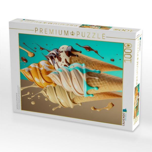 Produktbild: CALVENDO Puzzle Vanille Karamel und Mandel Kombi | 1000 Teile Lege-Gr&ouml;&szlig;e 64x48cm Foto-Puzzle f&uuml;r gl&uuml;ckliche Stunden