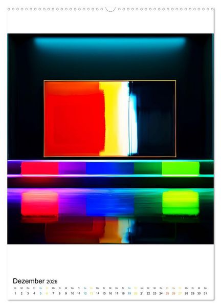 Produktbild: Modern ART Farbkompositionen (Wandkalender 2026 DIN A2 hoch), CALVENDO Monatskalender