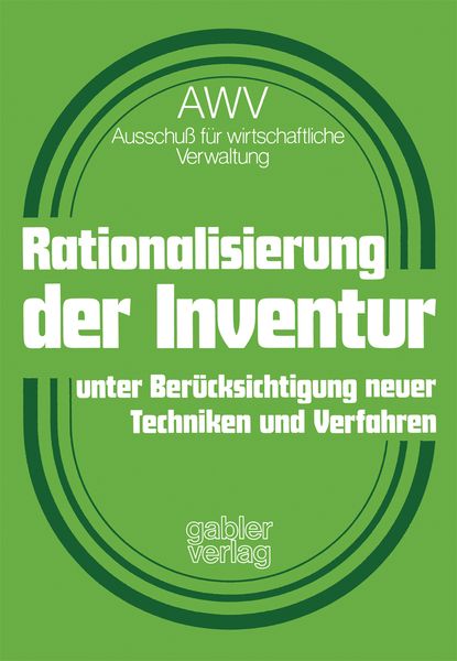 Produktbild: Rationalisierung der Inventur unter Ber&uuml;cksichtigung neuer Techniken und Verfahren