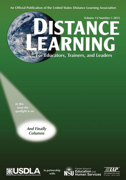 Produktbild: Distance Learning Magazine Vol 12 Issue 1