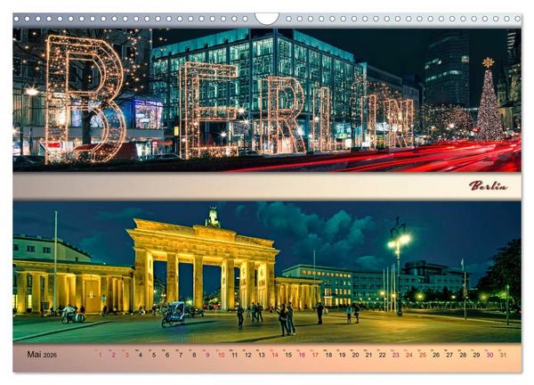 Produktbild: Europ&auml;ische Metropolen - Panoramen (Wandkalender 2026 DIN A3 quer), CALVENDO Monatskalender