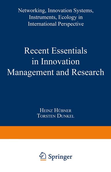 Produktbild: Recent Essentials in Innovation Management and Research