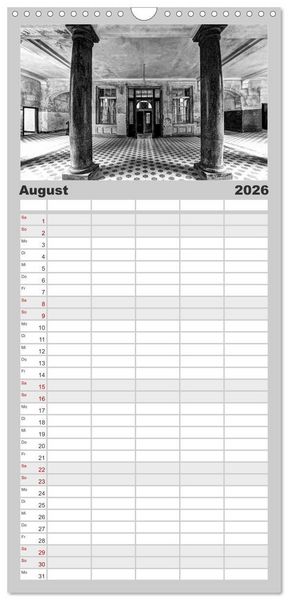 Produktbild: Familienplaner 2026 - Lost Beauty mit 5 Spalten (Wandkalender, 21 x 45 cm) CALVENDO