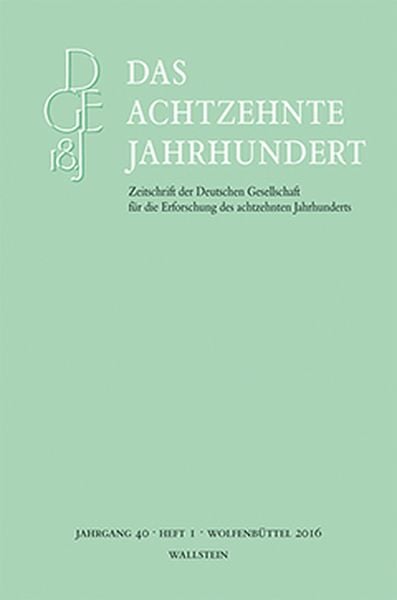 Produktbild: Das achtzehnte Jahrhundert 40/1