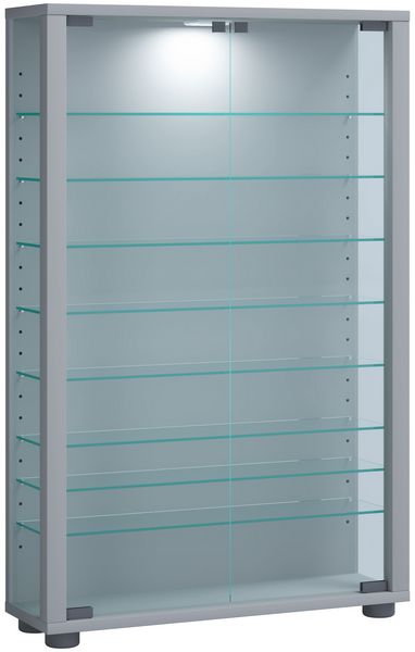 Holz Glas Stand Vitrine Sammelvitrine Lumo Mini