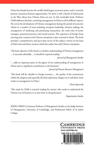 Produktbild: Management in China During the Age of Reform