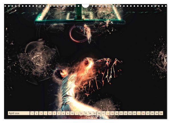 Produktbild: Basketball extrem (Wandkalender 2026 DIN A3 quer), CALVENDO Monatskalender