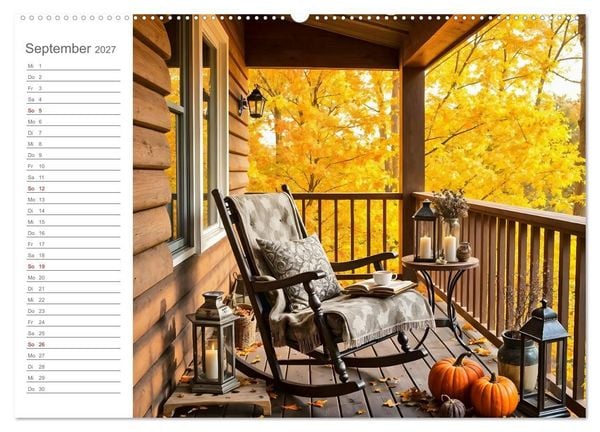 Produktbild: Zuhause im Augenblick - Lieblingspl&auml;tze zum Innehalten (hochwertiger Premium Wandkalender 2027 DIN A2 quer), Kunstdruck in Hochglanz
