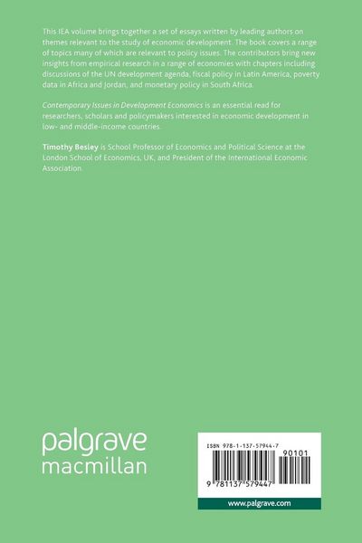 Produktbild: Contemporary Issues in Development Economics