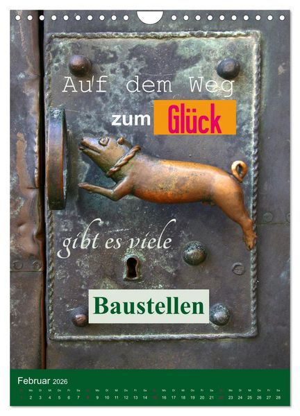 Produktbild: Lebensfreude in harten Zeiten (Wandkalender 2026 DIN A4 hoch), CALVENDO Monatskalender